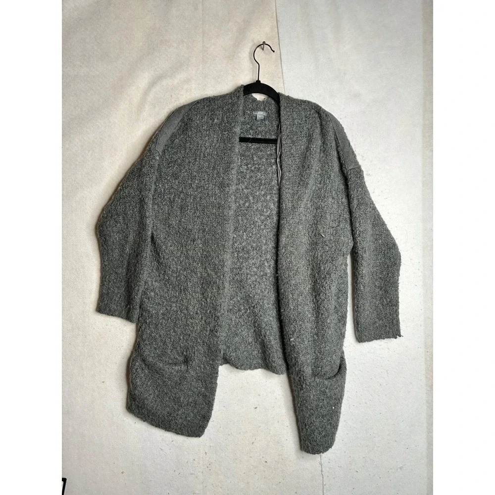 Aerie Womens‎ Gray Wool Alpaca Blend Open Front Cardigan Sweater Size Medium